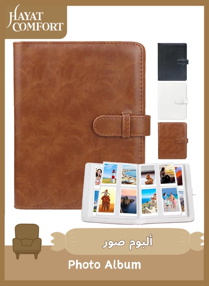 حياة كومفورت ألبوم صور صغير 128 جيب لكاميرا فوجي فيلم انستاكس ميني وبولارويد سناب والكاميرات الفورية سوشال ماتيك من تي تيرسيلي (بني) - Image 1